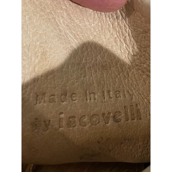 Gold Leather Embroidered Lace-Up Boots Made In Italy By Y. Iacovelli Size 28 Kid - Picture 11 of 13